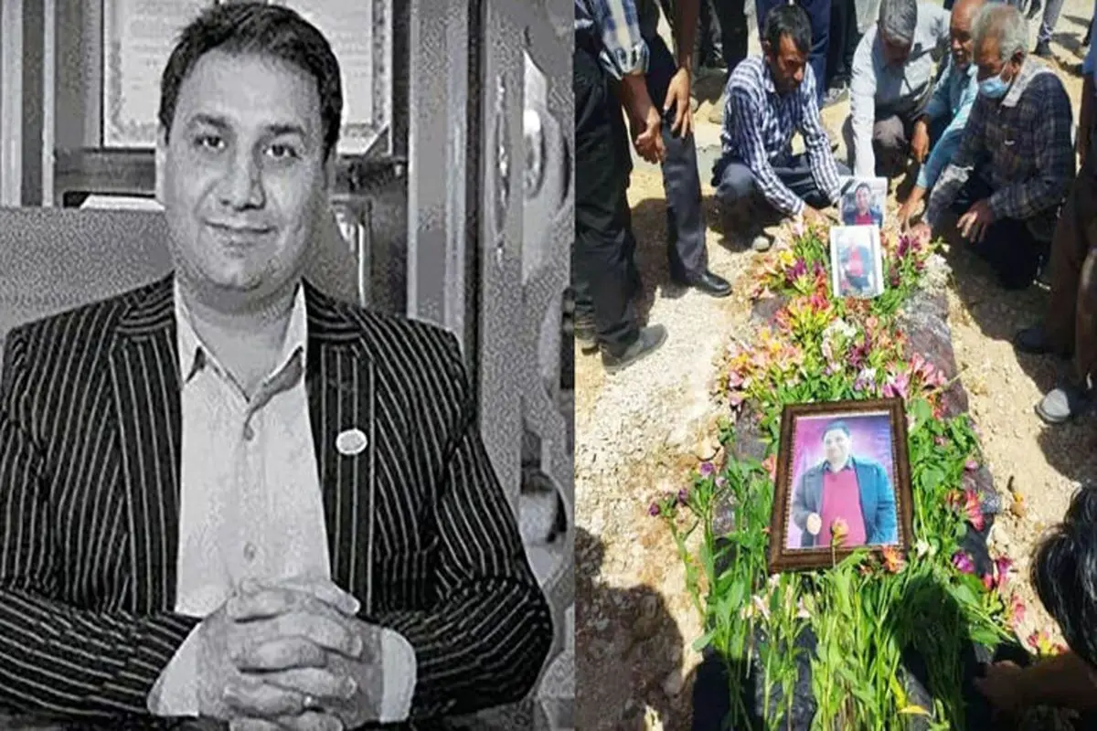 پیکر حسین عبدالباقی به خاک سپرده شد + فیلم و تصاویر