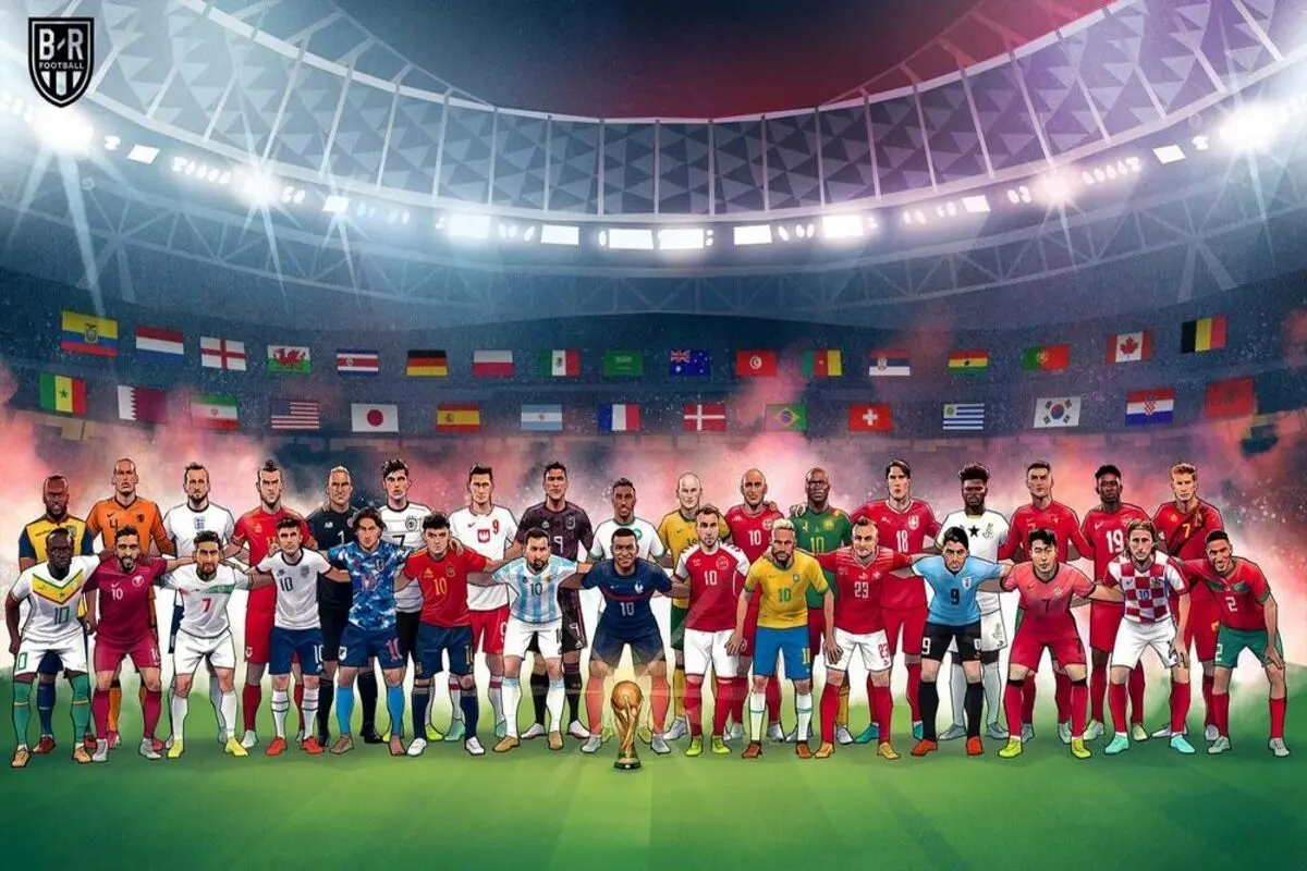 تمام کاپیتان‌های جام جهانی قطر در یک قاب! + عکس