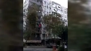 لحظه فرو ریختن ساختمانی خالی از سکنه در بتلیس ترکیه + فیلم