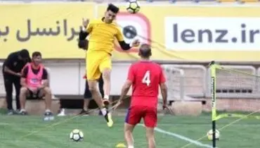 بازیکنان دو متری پرسپولیس در نزدیکی دروازه+ عکس
