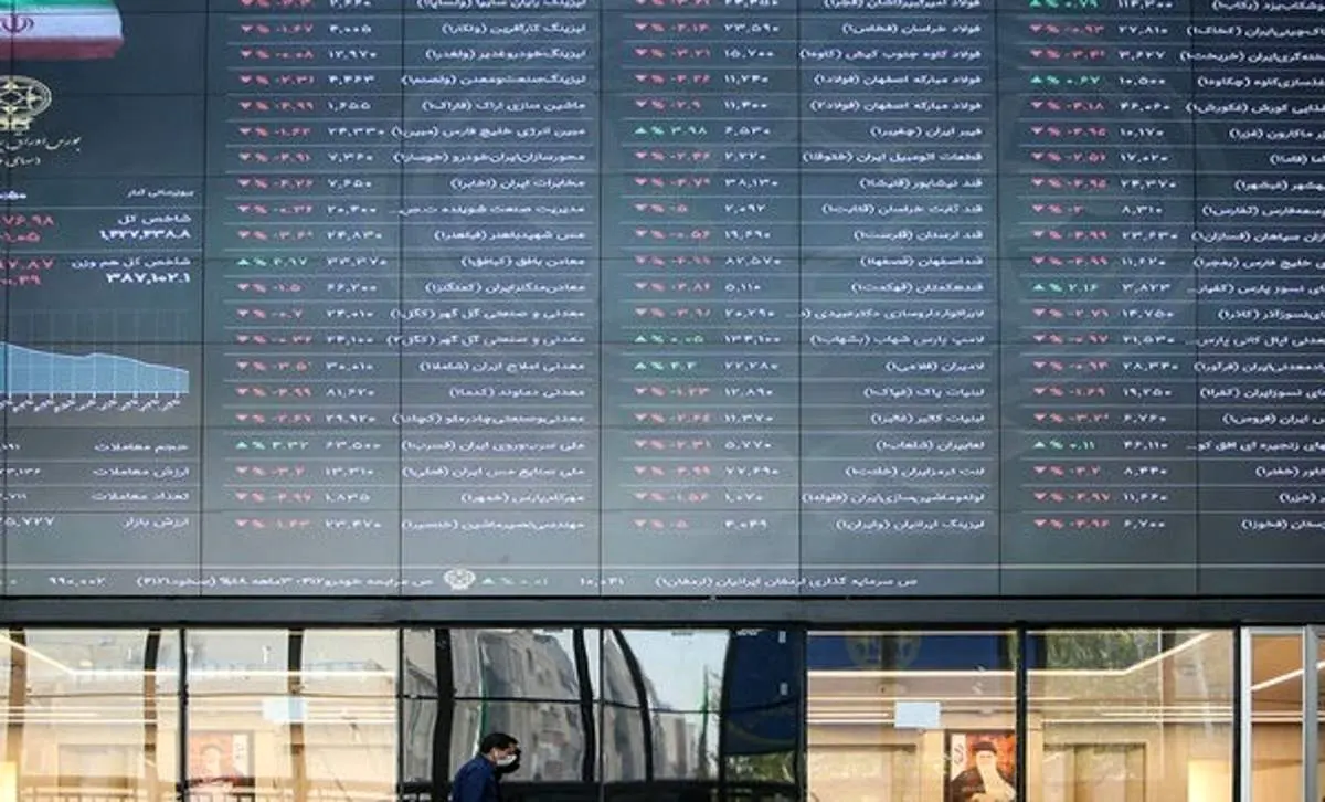 افت ارزش معاملات سهام در بورس