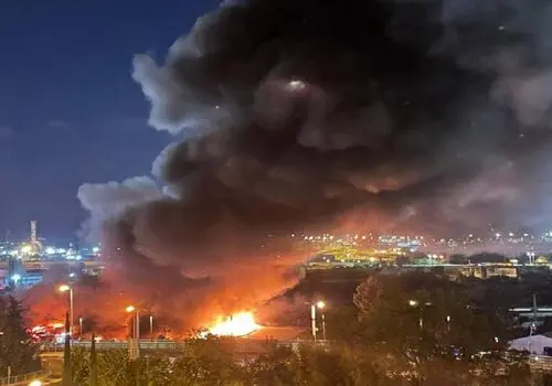 انفجار و به صدا در آمدن آژیر خطر در شهر حیفا