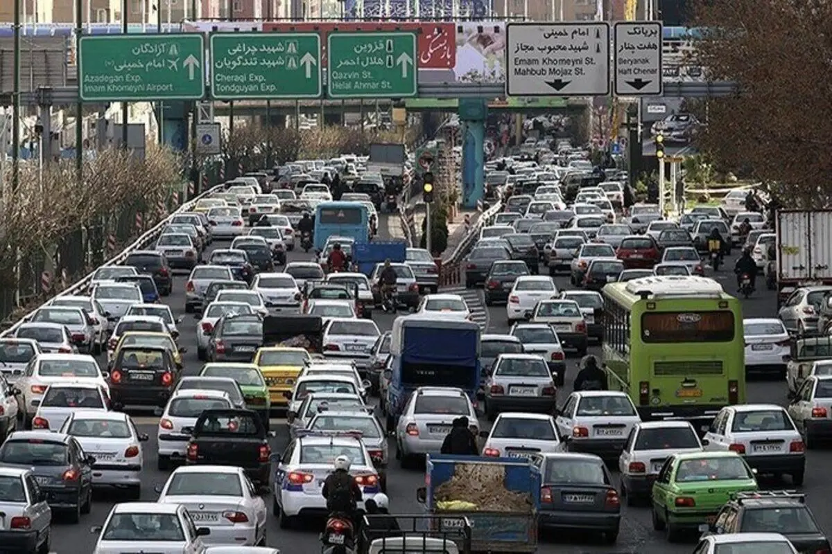 اعلام وضعیت ترافیک عصرگاهی پایتخت