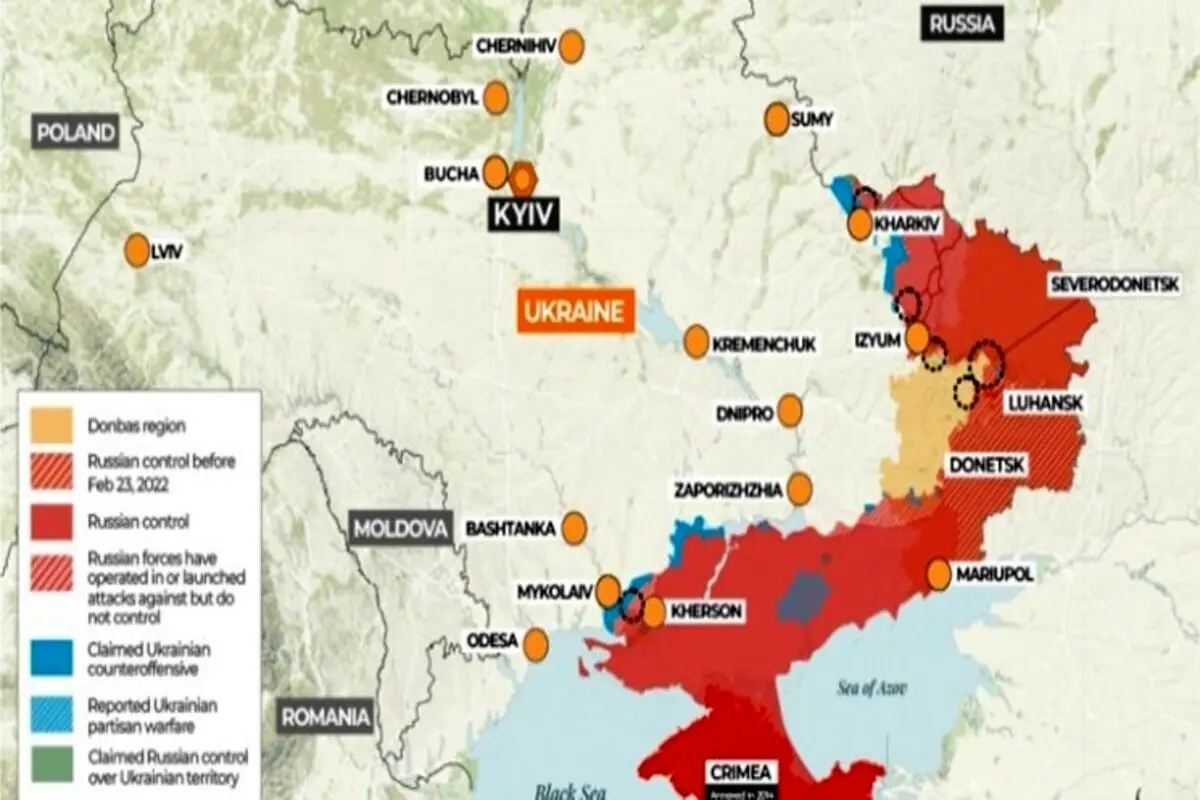 محاصره شهر کلیدی «لیسیچانسک» در اوکراین