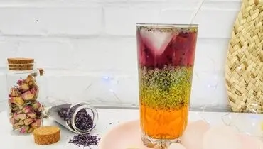 دستور تهیه شربت سه رنگ