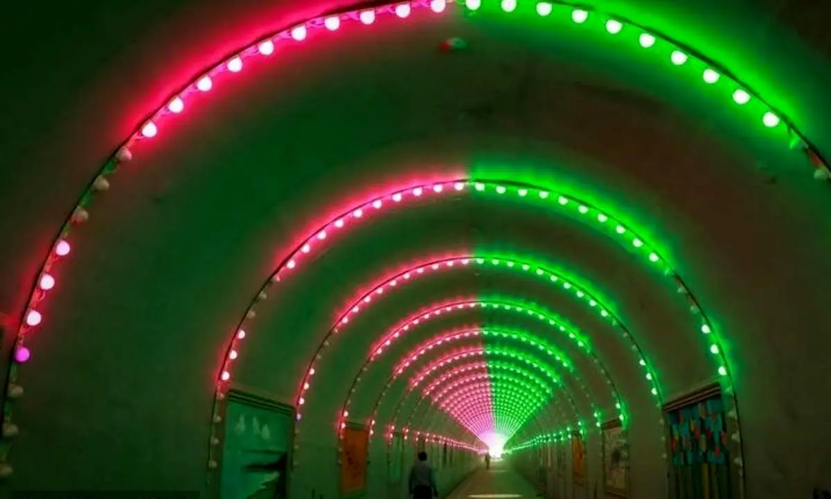 بزرگ‌ترین تونل نقش و نور کشور