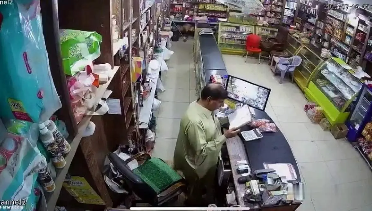 مرگ دلخراش یک فروشنده در مغازه اش+ فیلم