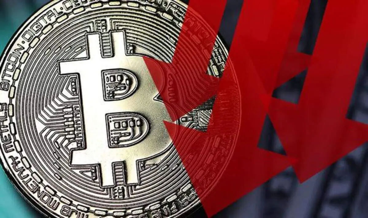 ریزش بازار کریپتو و قیمت پایین بیت کوین