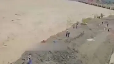 طغیان وحشتناک رودخانه سرباز در سیستان و بلوچستان+ فیلم