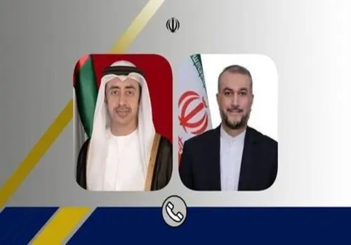 رایزنی وزیر امور خارجه امارات با عراقچی
