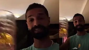 ویدیوی جنجالی آرمین سهرابیان با مشروب و هایده!/ویدیو 