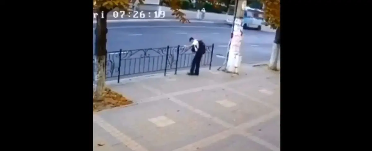 لحظه عبور از مرگ در یک قدمی +فیلم