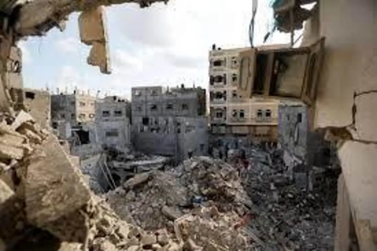 تصاویر هوایی از تخریب خانه‌ها بر سر ساکنان غزه توسط رژیم صهیونیستی+فیلم