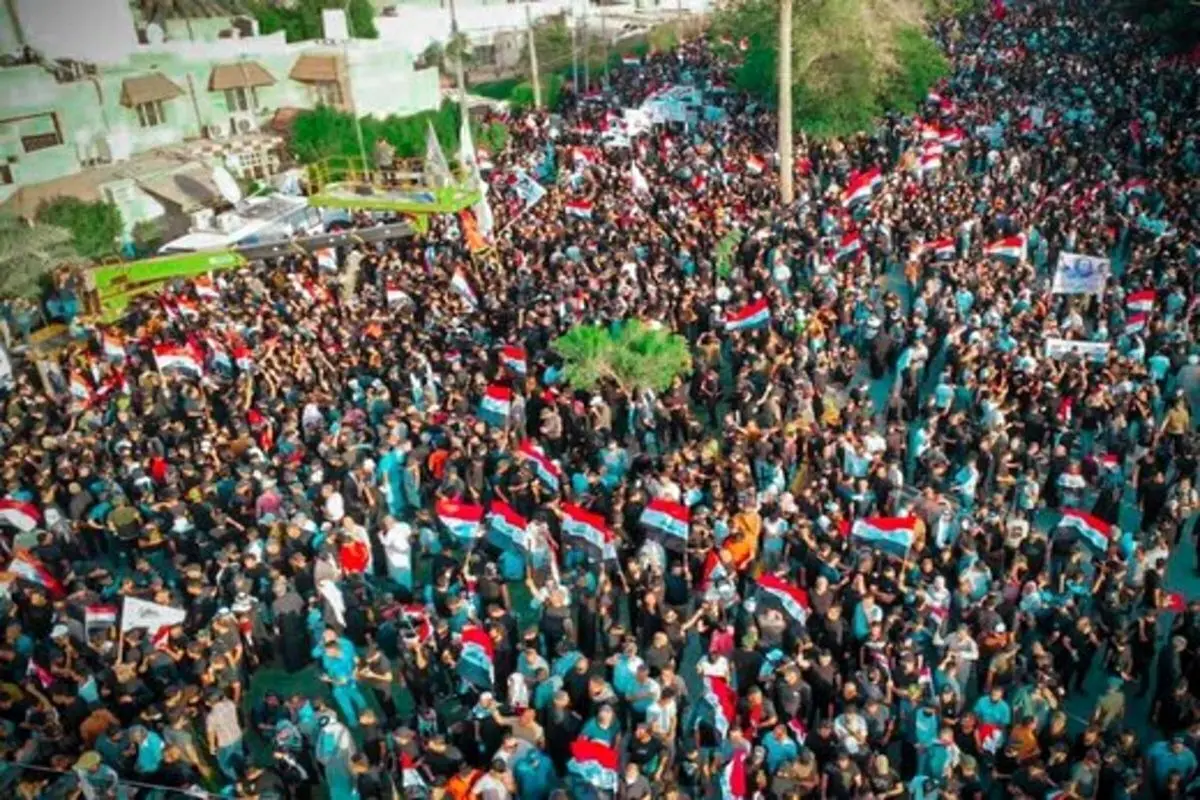 ماجرای جعل پرچم ایران در تظاهرات بغداد!