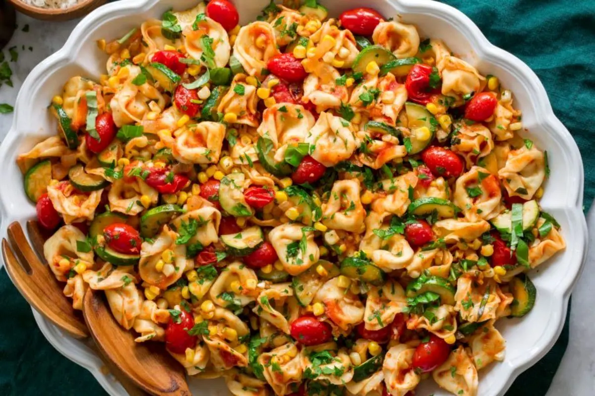 طرز تهیه سالاد پاستا با سبزیجات، معجونی از طعم و رنگ