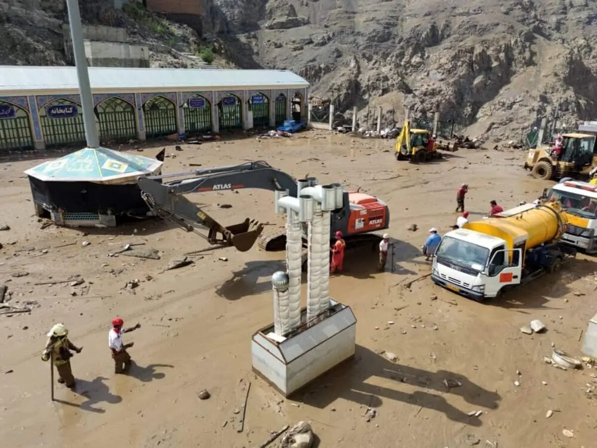 روستای امام‌ زاده داوود(ع) پس از سیل + تصاویر