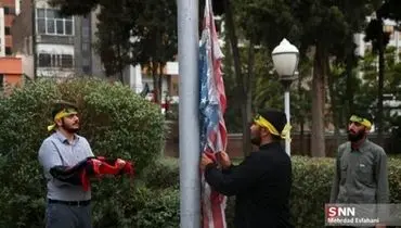 سفارت سابق آمریکا در تهران «حسینیه» شد + عکس ها