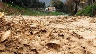 هراس و وحشت اهالی روستای فشکور از جاری شدن سیلاب + فیلم