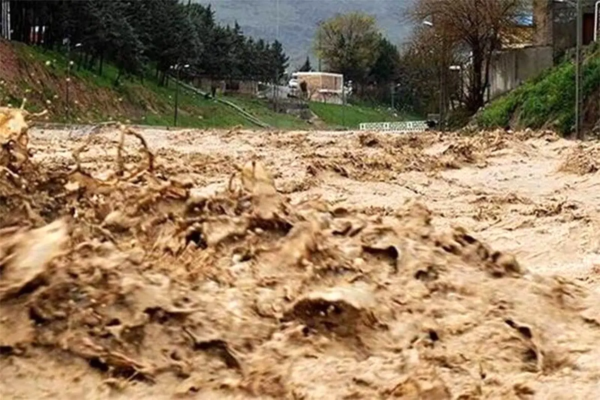 هراس و وحشت اهالی روستای فشکور از جاری شدن سیلاب + فیلم