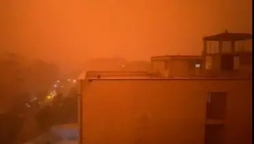 توفان و بارش شدید در اهواز؛ برق هم قطع شد + فیلم