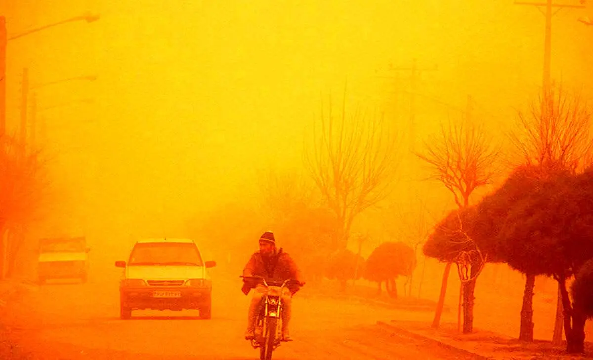 ویدئویی ترسناک از هوای آخرالزمانی اهواز!+ فیلم