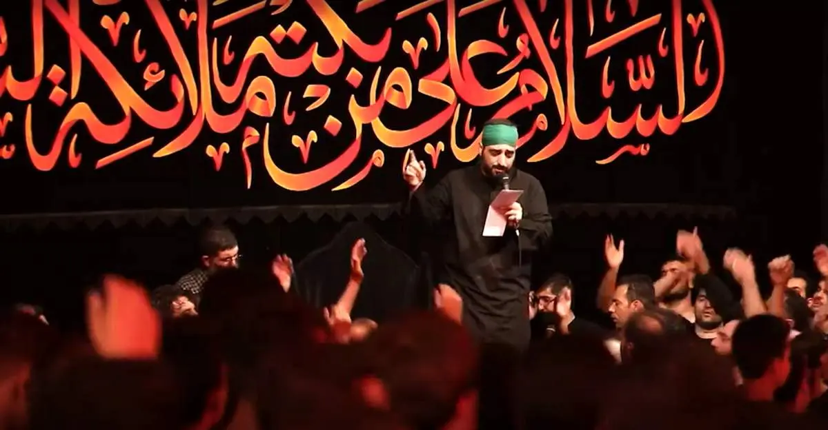 مداحی و سینه زنی شب سوم محرم+فیلم