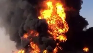 انفجار و آتش سوزی مهیب در یک مجموعه نگهداری ضایعات +فیلم