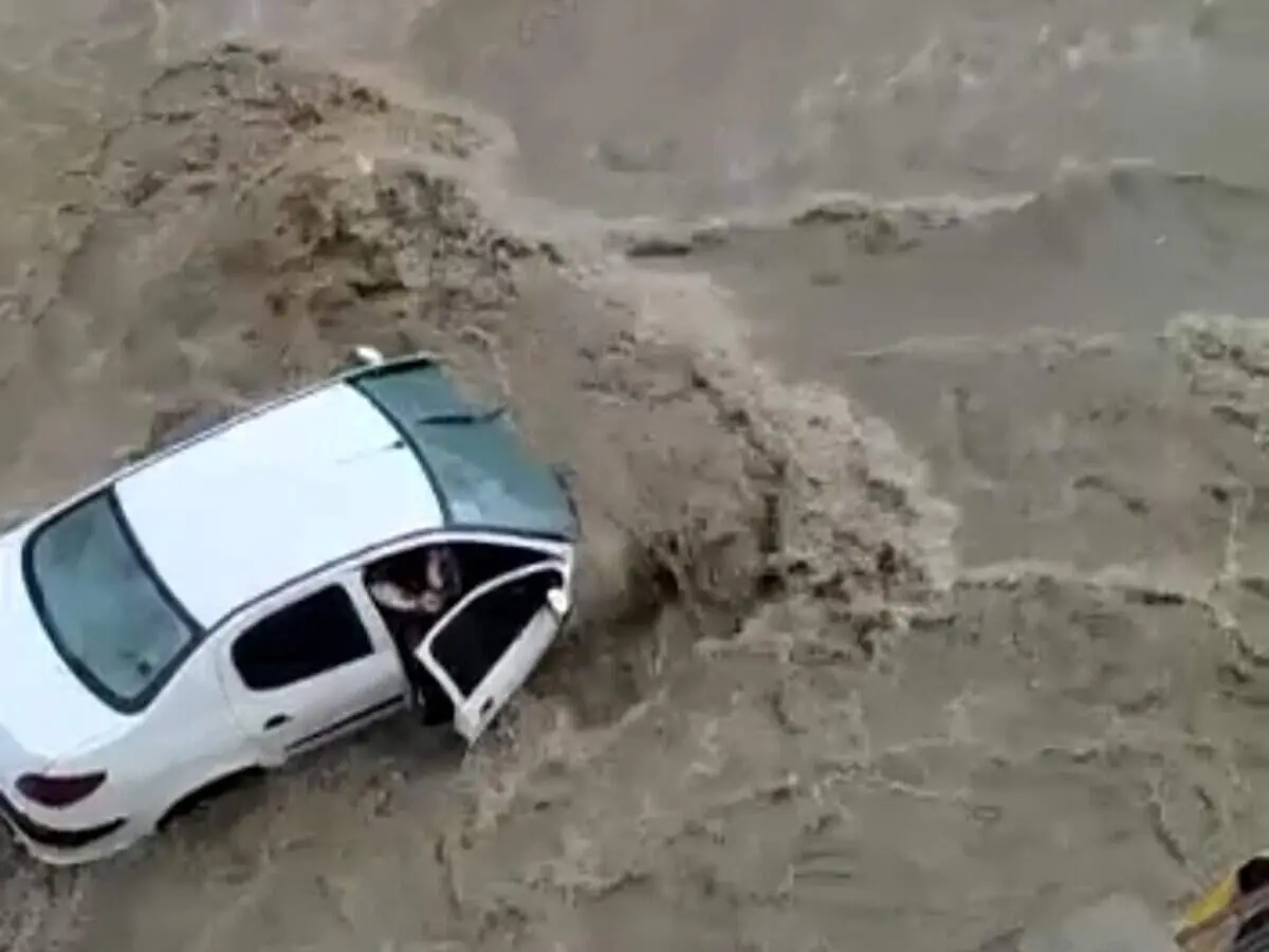 نجات معجزه آسا و نفسگیر یک کودک در سیل یاسوج!+ فیلم