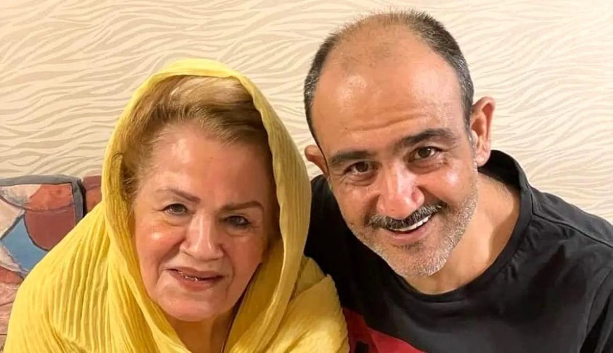 سلفی مهران غفوریان در کنار مادرش+ عکس