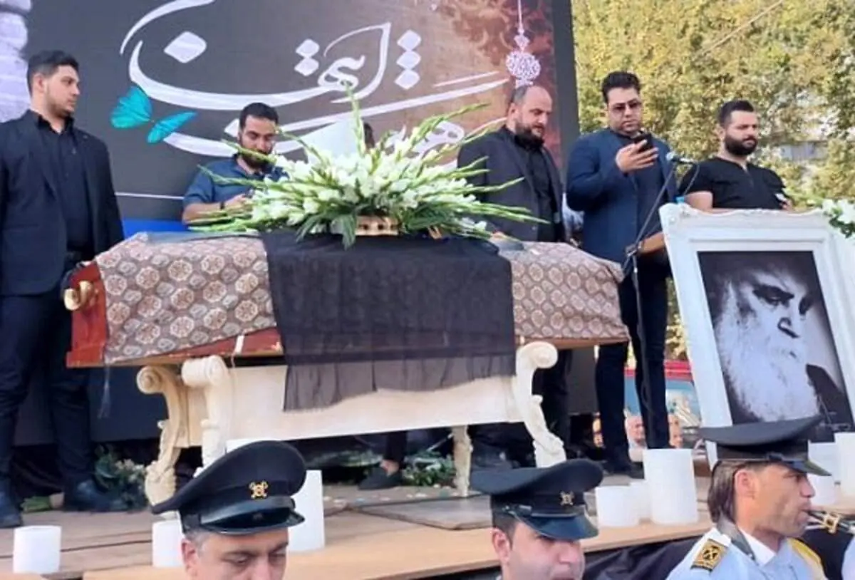 برگزاری مراسم بزرگداشت و تدفین «امیر هوشنگ ابتهاج» در رشت + فیلم و تصاویر