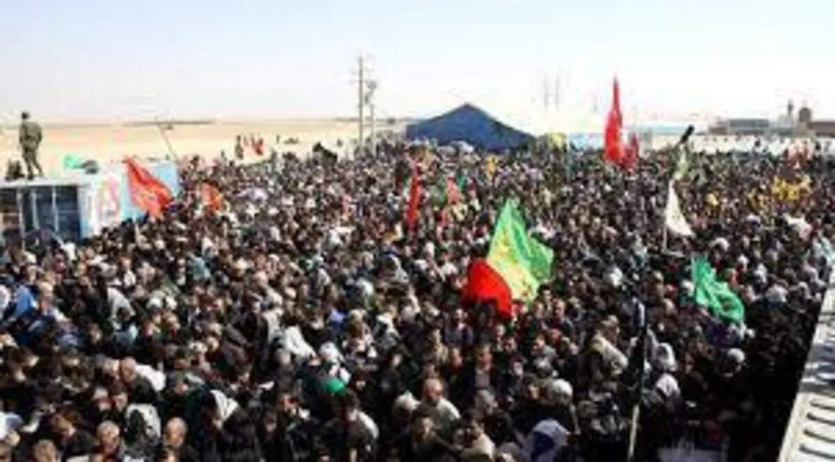 ازدحام عجیب زائران اربعین در مرز خسروی+فیلم