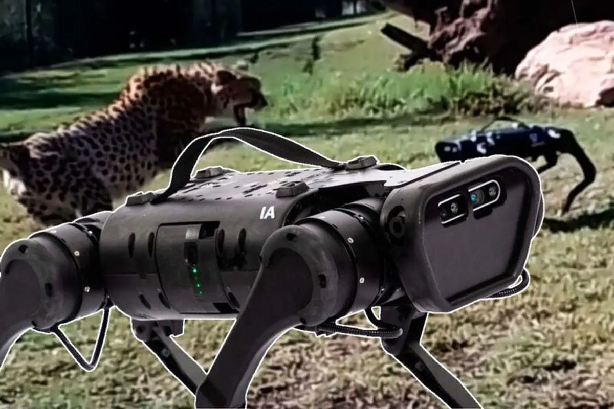 واکنش تعدای از حیوانات باغ‌ وحش به سگ رباتیک + فیلم