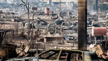 تخریب یکصد خانه در پی آتش سوزی در کالیفرنیای آمریکا
