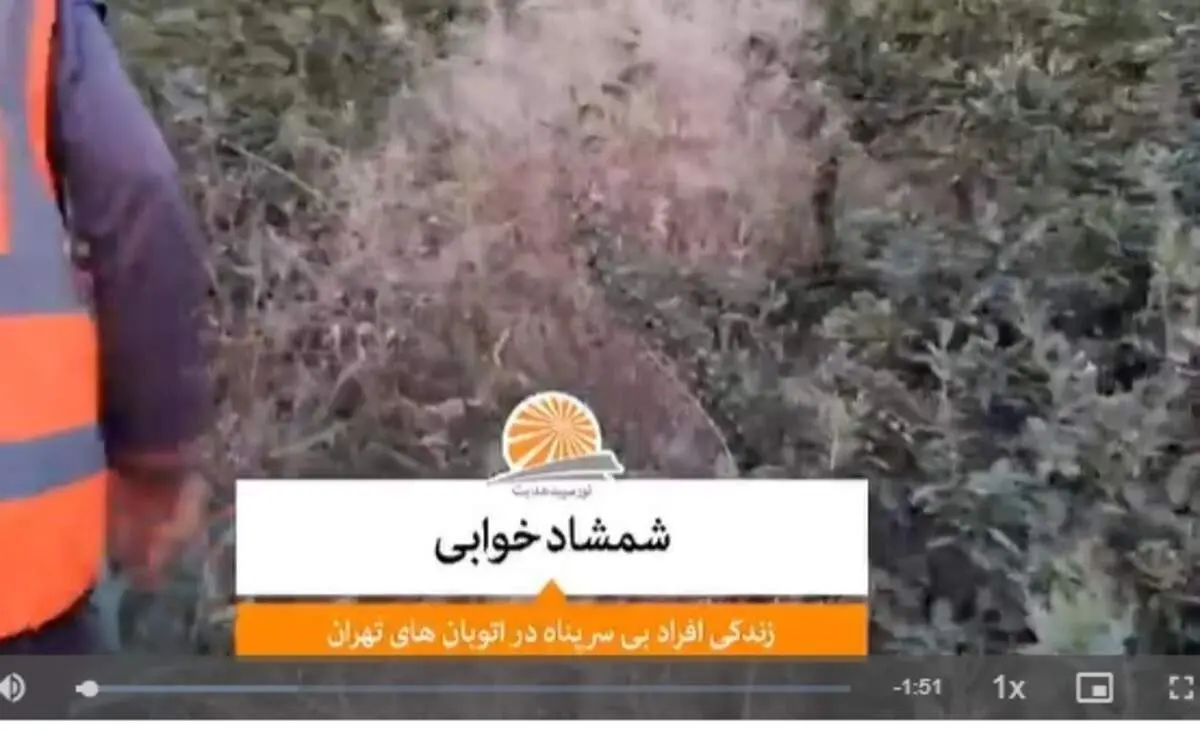 شمشادخوابی زنان و مردان بی‌سرپناه در حاشیه اتوبان‌های تهران+ فیلم