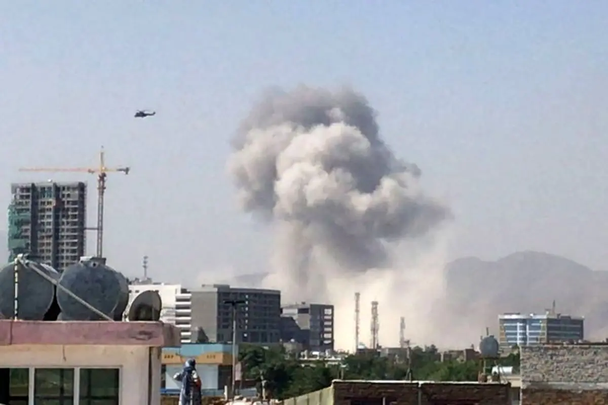 انفجار در نزدیکی سفارت روسیه در کابل+ فیلم