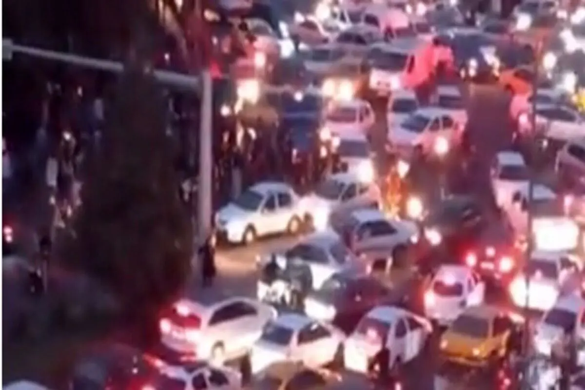 ویدئویی جدید از تجمع اعتراضی در تهران امشب ۲۹ شهریور+ فیلم