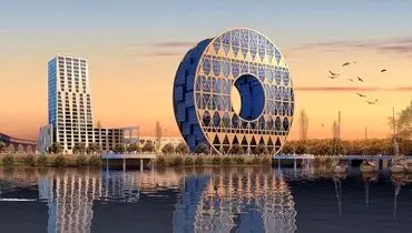 بلندترین ساختمان دایره‌ای‌ شکل جهان در گوانگجو چین+ فیلم
