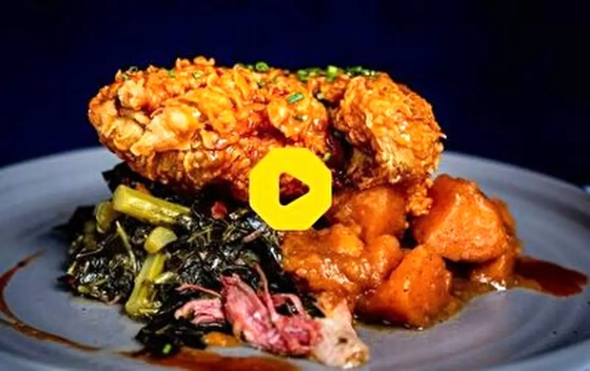 سرو اردک در یک رستوران فرانسوی با روشی عجیب!+ فیلم