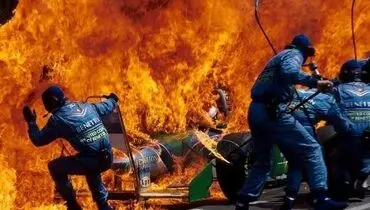 حادثه‌ ای وحشتناک در مسابقات فرمول یک و دلیل ساده آن + فیلم