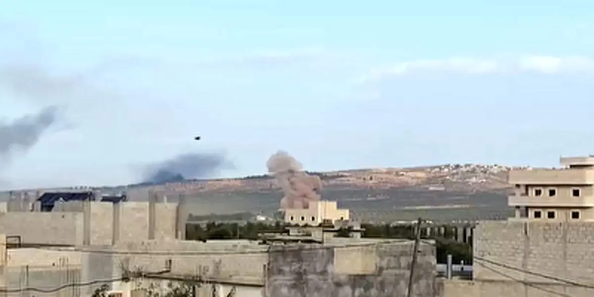 بمباران تروریست‌های شمال سوریه توسط جت‌های نیروی هوایی روسیه+ فیلم