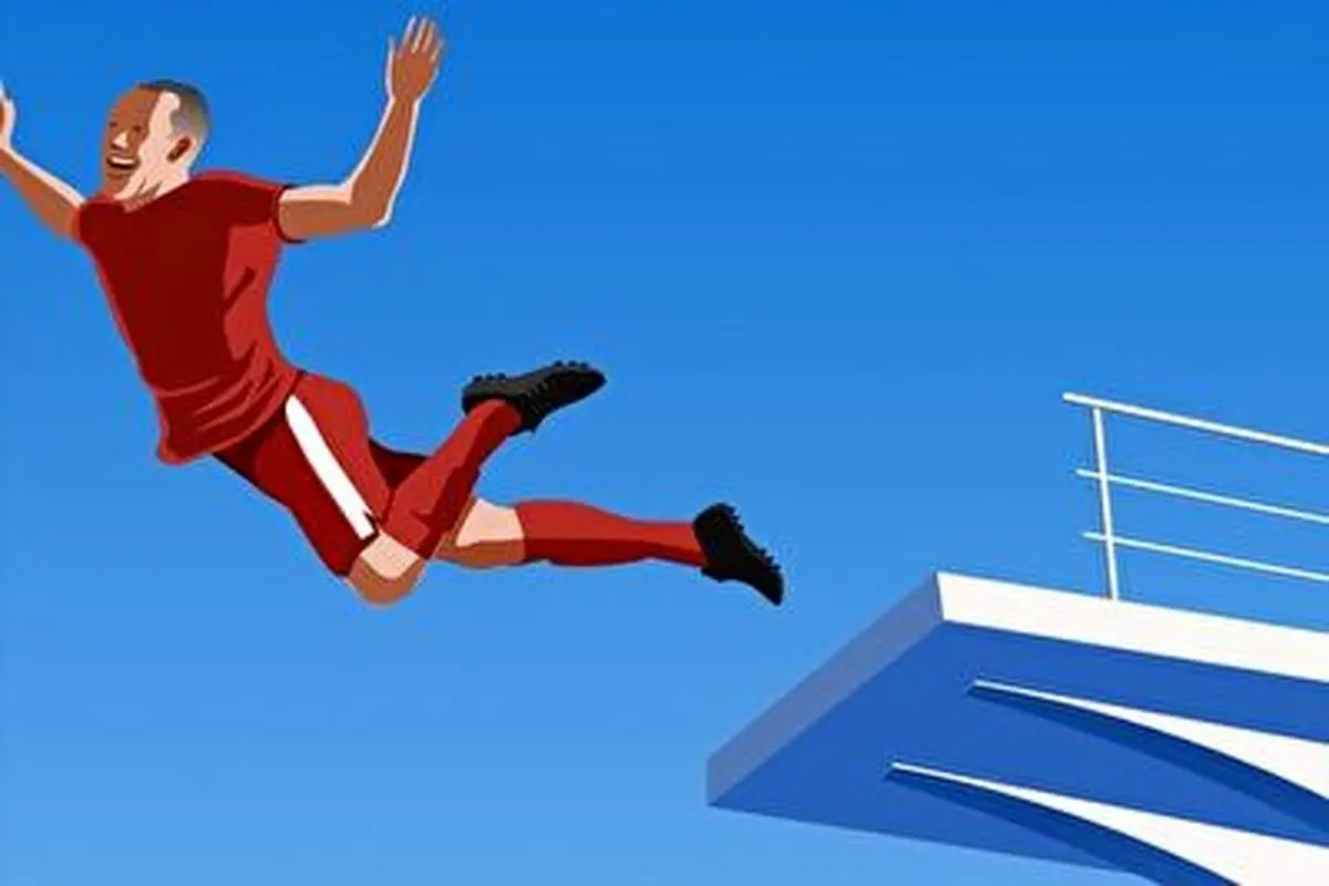 جنجالیترین تمارض تاریخ فوتبال؛ پرواز برای یک مشت تخیلی!+ فیلم