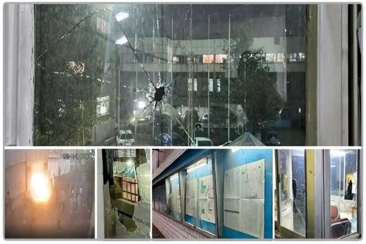 حمله به ساختمان روزنامه کیهان+ عکس