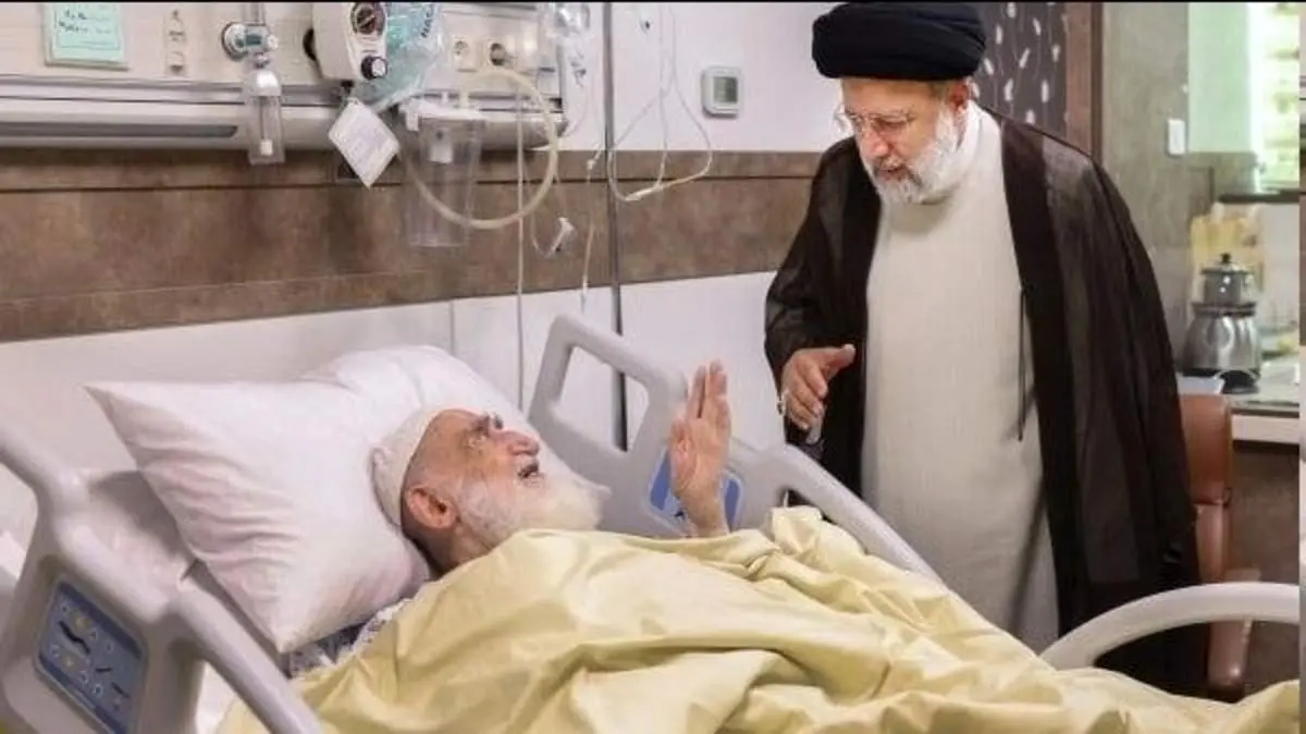رئیسی از آیت الله نوری همدانی عیادت کرد + عکس