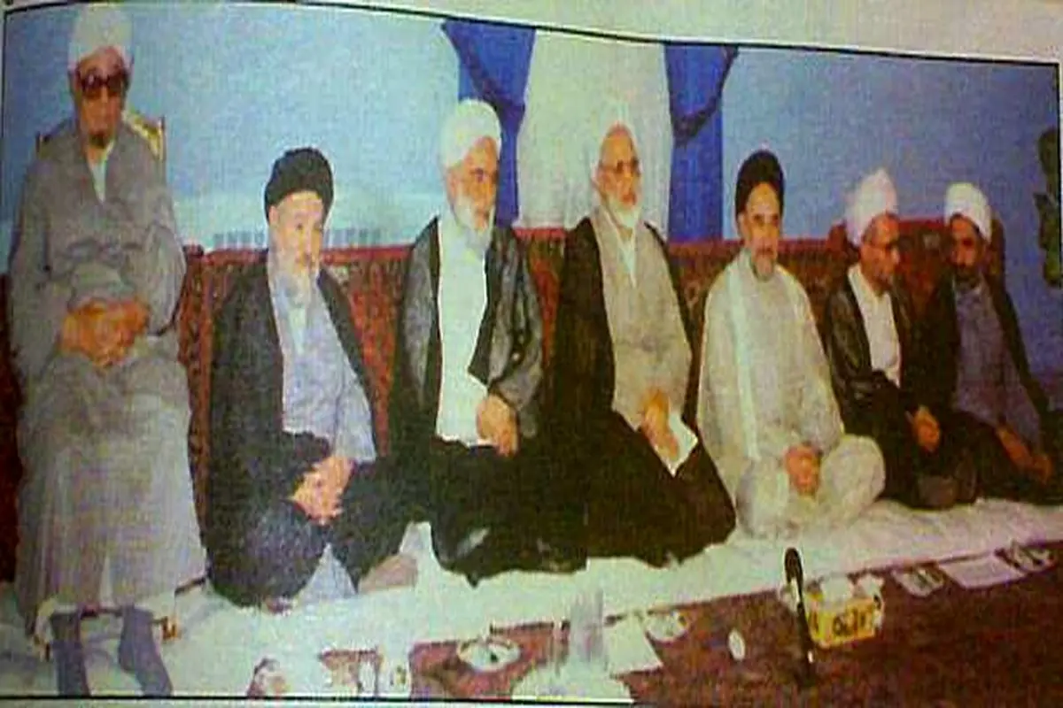 عکس: جلسه مجمع روحانیون مبارز با حضور سیدمحمد خاتمی و شیخ صادق خلخالی
