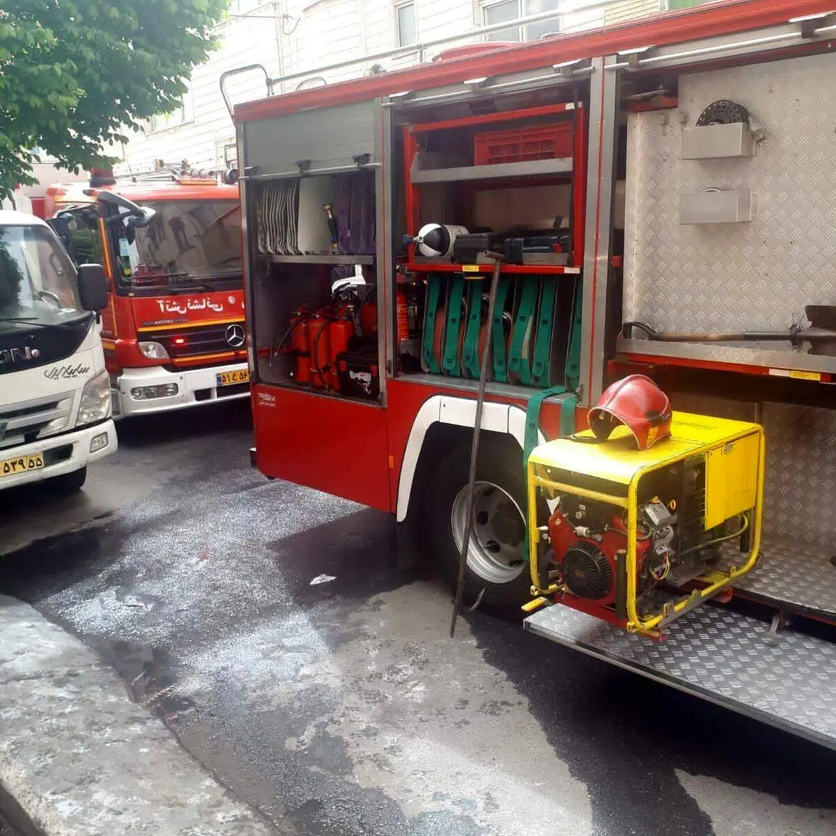 آتش‌سوزی ساختمان تجاری در پارک‌وی