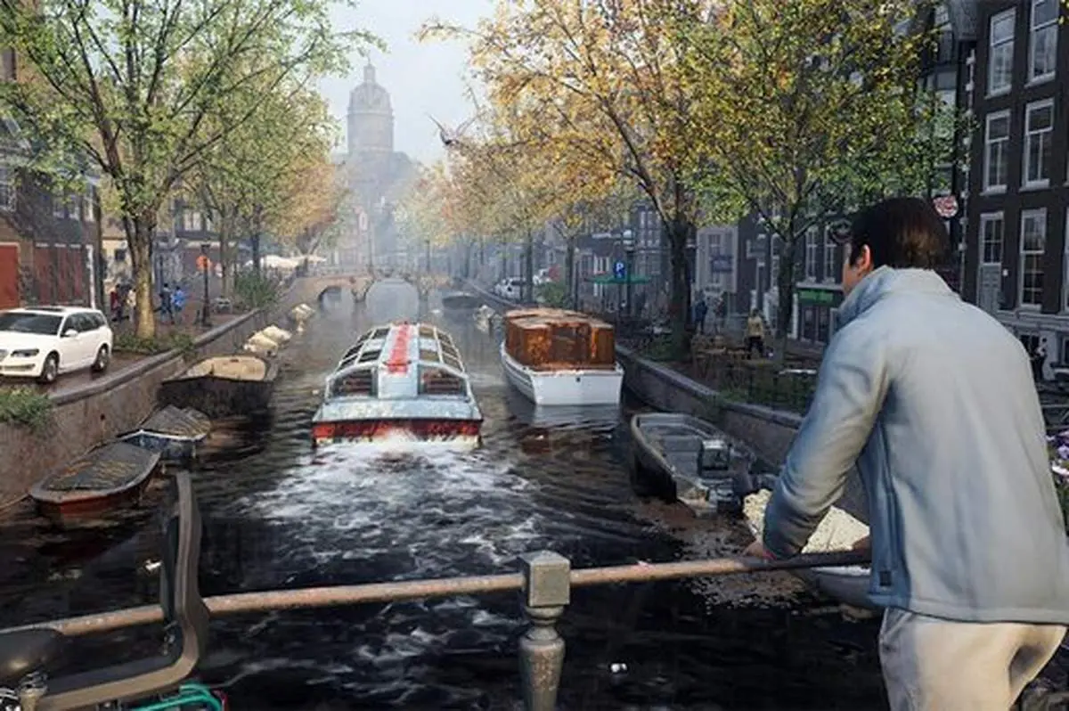 سکانسی شگفت انگیز از کپی برداری واقعی از آمستردام  + فیلم