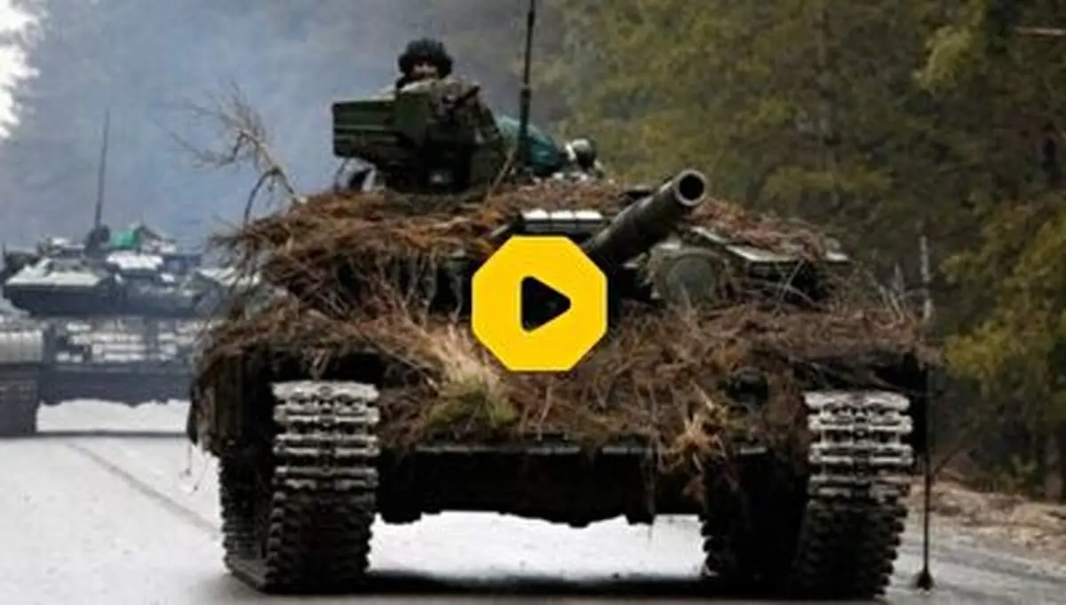 نبرد عجیب و رخ‌به‌رخ تانک اوکراینی با نیروهای ارتش روسیه+ فیلم