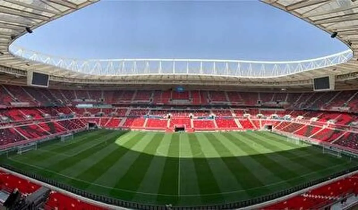 تصاویر هوایی از ورزشگاه محل بازی ایران - ولز+ فیلم