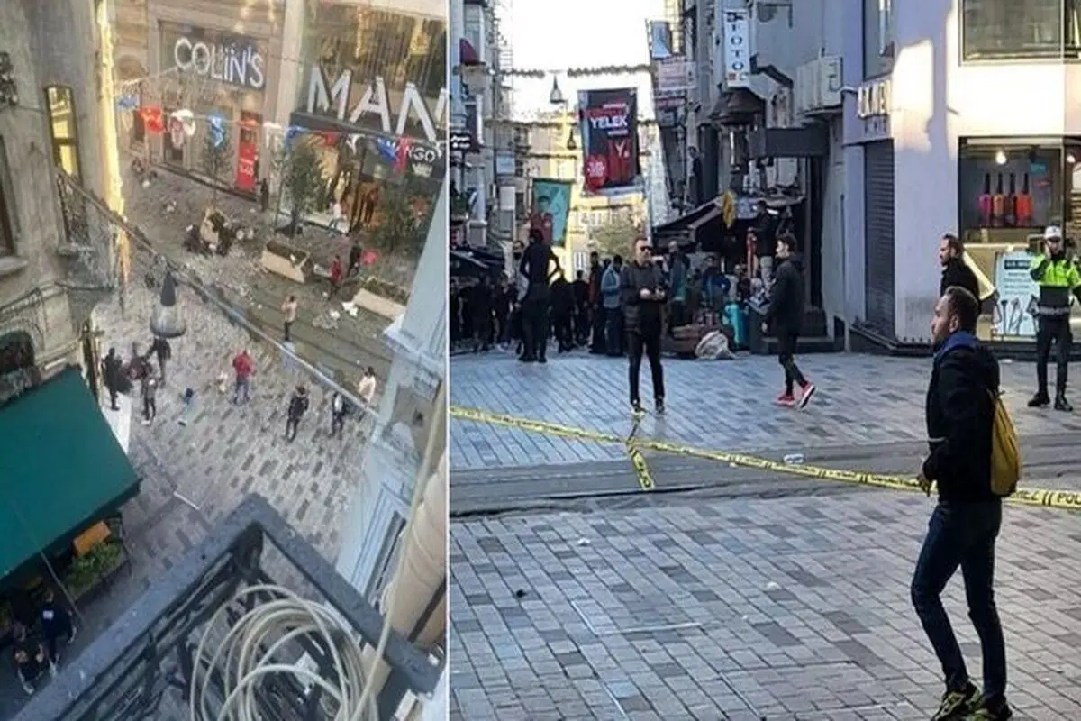 یک انفجار مهیب میدان تقسیم استانبول را لرزاند | حداقل ۶ کشته و ۵۳ زخمی+ فیلم