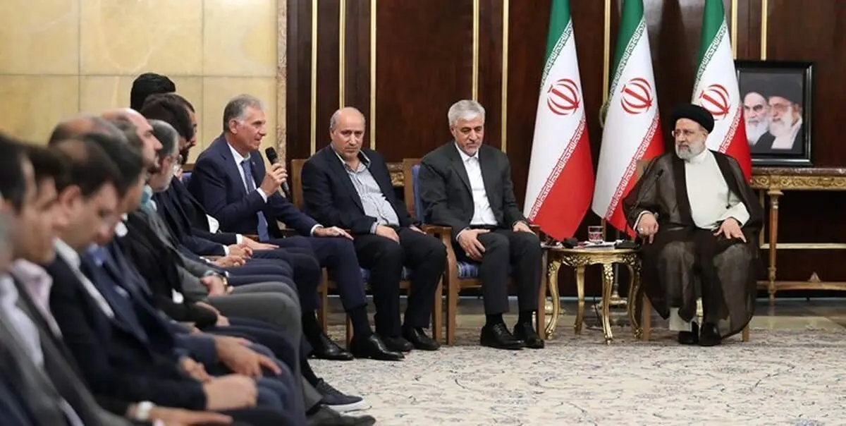 مراسم بدرقه تیم ملی فوتبال با حضور رئیس جمهور
